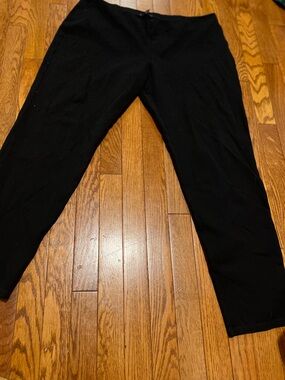 Eileen Fisher Black Straight-Leg Pants